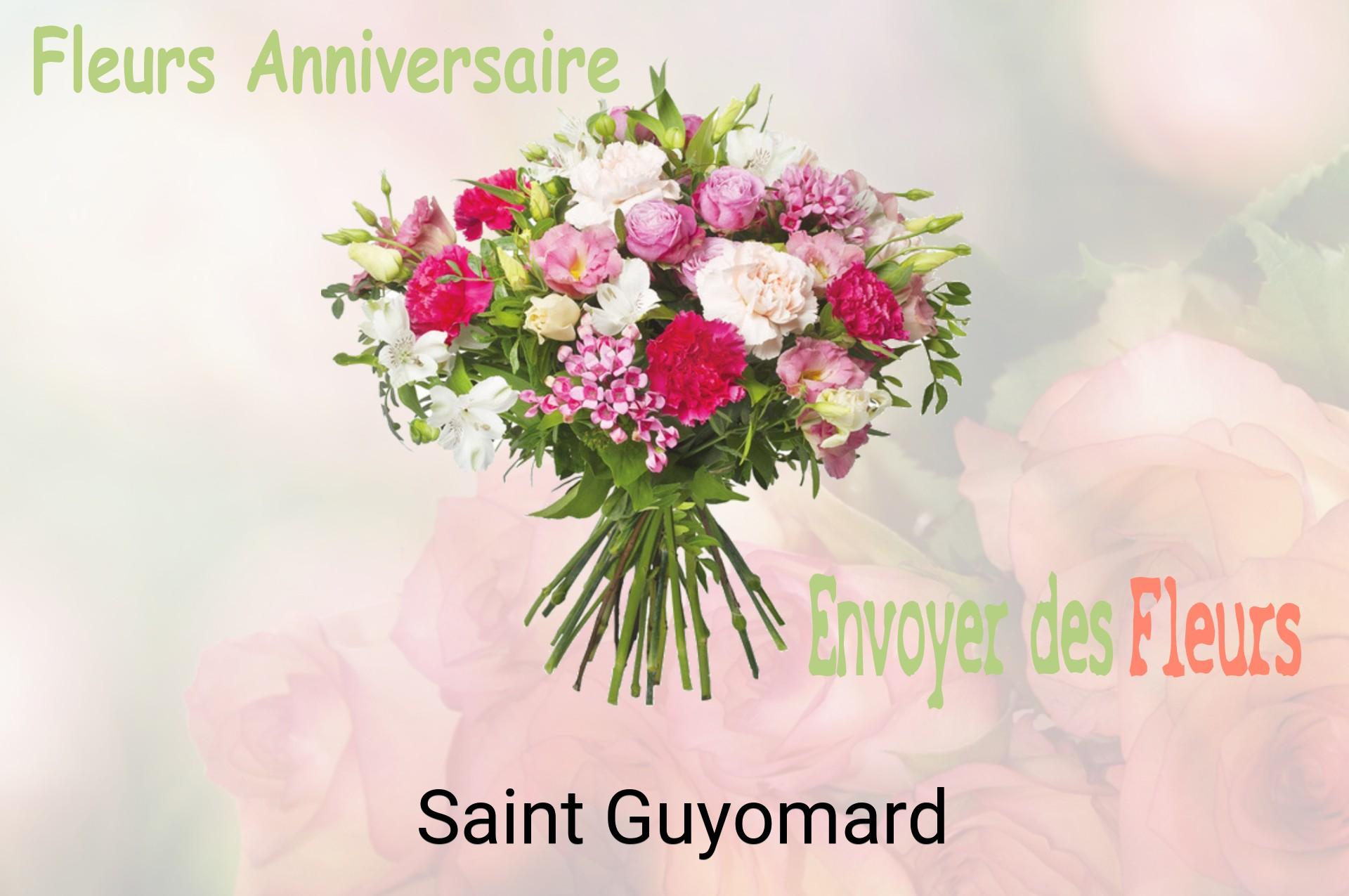 Bouquet de fleurs d’anniversaire livré à Saint-Guyomard